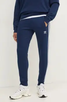 adidas Originals pantaloni de trening 3-Stripes culoarea bleumarin, cu imprimeu, IM9319 imagine