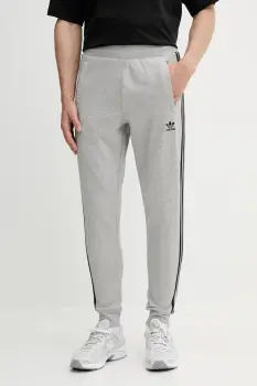 adidas Originals pantaloni de trening 3-Stripes culoarea gri, melanj, JY1387 imagine