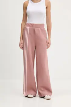 adidas Originals pantaloni de trening 3 Stripes culoarea portocaliu, cu imprimeu, JW3621 imagine