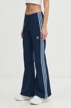 adidas Originals pantaloni de trening 3- Stripes Flared culoarea albastru marin, modelator, JC5787 imagine