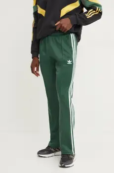adidas Originals pantaloni de trening 70S Track Pant culoarea verde, modelator, IX5224 imagine