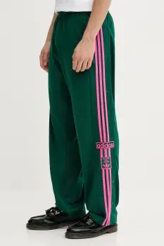 adidas Originals pantaloni de trening Adibreak culoarea verde, cu imprimeu, KD6662 imagine