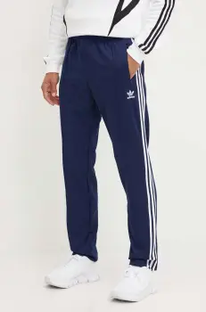adidas Originals pantaloni de trening Adicolor Classics Beckenbauer culoarea albastru marin, cu imprimeu, IP0421 imagine