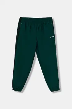 adidas Originals pantaloni de trening Brushed WVN culoarea verde, cu imprimeu, JX3079 imagine