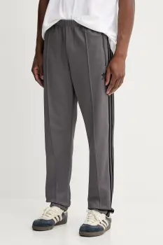 adidas Originals pantaloni de trening Classic Tp culoarea maro, uni, JY1274 imagine