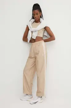 adidas Originals pantaloni de trening culoarea bej, cu imprimeu, IS1973 imagine