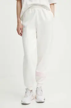 adidas Originals pantaloni de trening culoarea bej, neted, IU2502 imagine