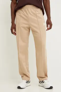 adidas Originals pantaloni de trening culoarea bej, neted, IX6737 imagine