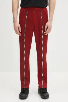 adidas Originals pantaloni de trening culoarea bordo, cu imprimeu, KA4391 imagine