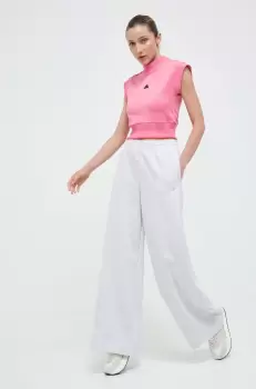 adidas Originals pantaloni de trening culoarea gri, melanj imagine