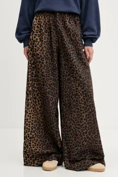 adidas Originals pantaloni de trening culoarea maro, cu imprimeu, JW7302 imagine