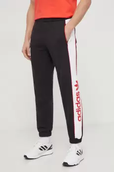 adidas Originals pantaloni de trening culoarea negru, cu imprimeu imagine