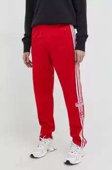 adidas Originals pantaloni de trening culoarea rosu, cu imprimeu imagine