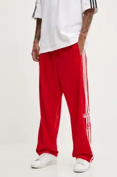 adidas Originals pantaloni de trening culoarea rosu, cu imprimeu, IY9924 imagine