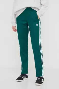 adidas Originals pantaloni de trening culoarea verde, cu imprimeu imagine
