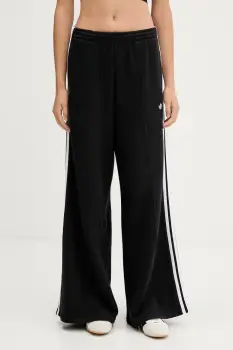 adidas Originals pantaloni de trening din bumbac 3-Stripes culoarea negru, cu imprimeu, JV7473 imagine