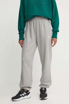 adidas Originals pantaloni de trening din bumbac culoarea gri, melanj, IY4988 imagine