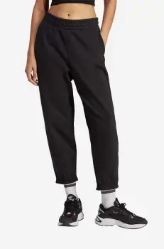 adidas Originals pantaloni de trening din bumbac culoarea negru, uni IB7329-black imagine