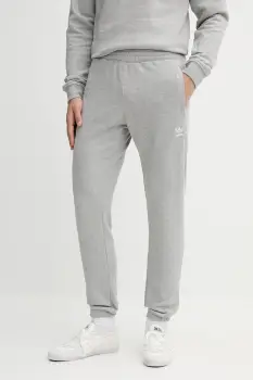 adidas Originals pantaloni de trening din bumbac Essentials culoarea gri, melanj, JY6271 imagine