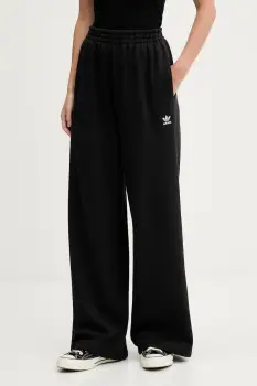 adidas Originals pantaloni de trening din bumbac Essentials culoarea negru, uni, JW2812 imagine