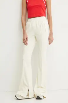 adidas Originals pantaloni de trening Firebird culoarea bej, uni, JJ0936 imagine