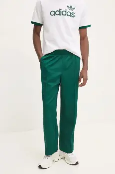adidas Originals pantaloni de trening Firebird culoarea verde, cu imprimeu, JP1065 imagine