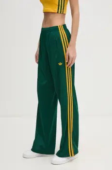 adidas Originals pantaloni de trening Firebird culoarea verde, cu imprimeu, JP2314 imagine