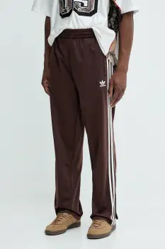 adidas Originals pantaloni de trening Firebird Tp culoarea maro, cu imprimeu, KA0482 imagine