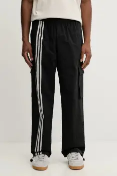 adidas Originals pantaloni de trening Front ST culoarea negru, uni, JV9892 imagine