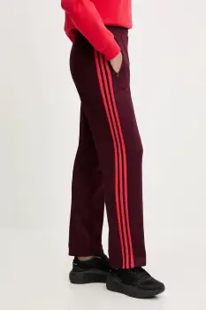adidas Originals pantaloni de trening GRFX Trackpants culoarea bordo, cu imprimeu, JW6058 imagine