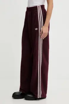 adidas Originals pantaloni de trening Mohair culoarea bordo, cu imprimeu, KS0414 imagine