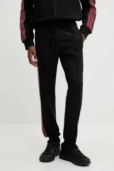 adidas Originals pantaloni de trening MUFC ICON TP culoarea negru, cu imprimeu, JF0359 imagine