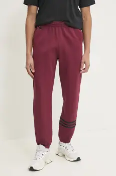 adidas Originals pantaloni de trening NC PANTS culoarea bordo, neted, JC9902 imagine