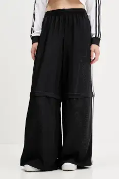 adidas Originals pantaloni de trening Oversized Trackpants culoarea negru, cu imprimeu, KE9783 imagine