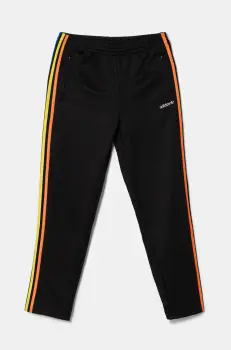 adidas Originals pantaloni de trening pentru copii culoarea negru, cu imprimeu, JC8411 imagine