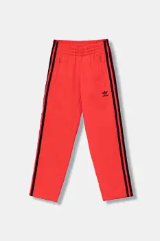 adidas Originals pantaloni de trening pentru copii culoarea rosu, cu imprimeu, JV8590 imagine