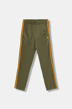 adidas Originals pantaloni de trening pentru copii culoarea verde, cu imprimeu, JZ4079 imagine