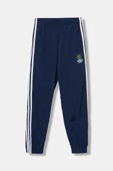 adidas Originals pantaloni de trening pentru copii MINECRAFT culoarea bleumarin, cu imprimeu, KD9837 imagine