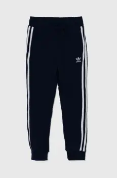 adidas Originals pantaloni de trening pentru copii TREFOIL PANTS culoarea albastru marin, cu imprimeu, IY7486 imagine