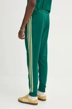 adidas Originals pantaloni de trening SST TP culoarea verde, cu imprimeu, JP1224 imagine
