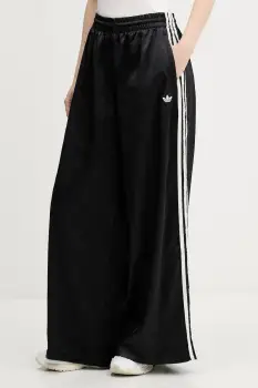 adidas Originals pantaloni de trening Wide Leg Pants culoarea negru, uni, KC8813 imagine