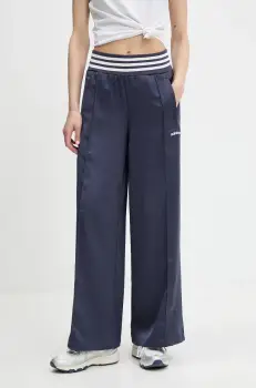 adidas Originals pantaloni de trening Wide Trackpant culoarea bleumarin, uni, JC7758 imagine