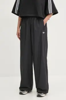 adidas Originals pantaloni de trening WOVEN TP femei, culoarea negru, cu imprimeu, JX9206 imagine