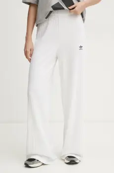 adidas Originals pantaloni Essential femei, culoarea bej, neted, JD1497 imagine