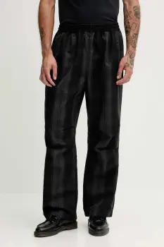 adidas Originals pantaloni Firebird pantaloni chino negri pentru barbati KG4637 imagine