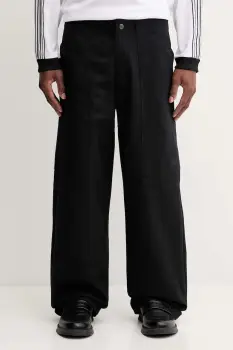 adidas Originals pantaloni JY2770 negru drept pentru barbati imagine