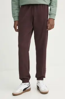 adidas Originals pantaloni PRE - LOVED PNT barbati, culoarea maro, neted, JC8355 imagine