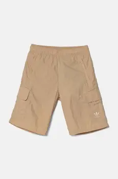 adidas Originals pantaloni scurti copii CARGO SHORTS culoarea bej, talie reglabila, IX7598 imagine