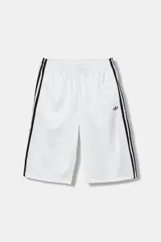 adidas Originals pantaloni scurti copii culoarea alb, cu imprimeu, talie reglabila, HZ3586 imagine