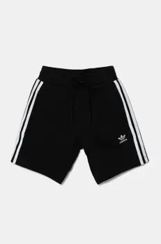 adidas Originals pantaloni scurti copii culoarea negru, cu imprimeu, talie reglabila, IY7481 imagine